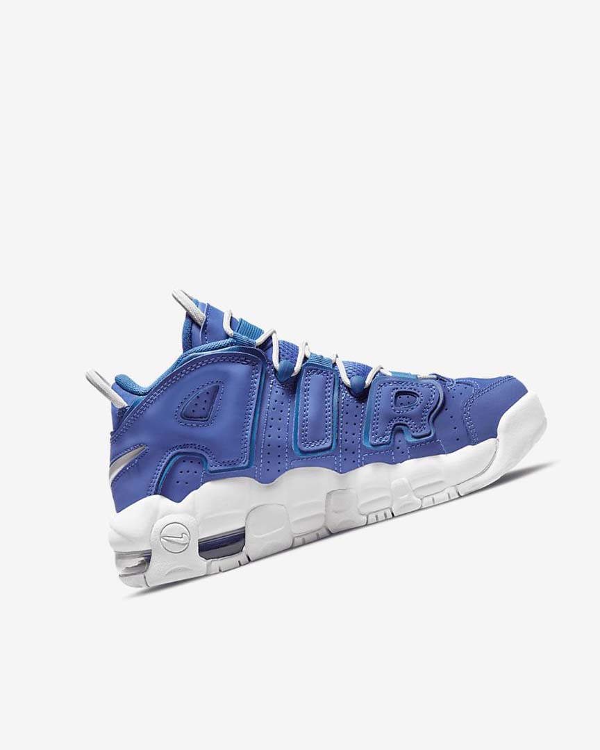 Blue / Blue / White Nike Air More Uptempo Boys' Basketball Shoes | CA_1110