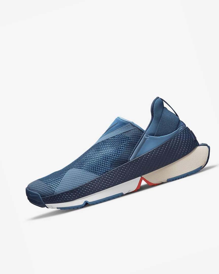 Blue / Blue / White Nike Go FlyEase Men's Sneakers | CA_5328