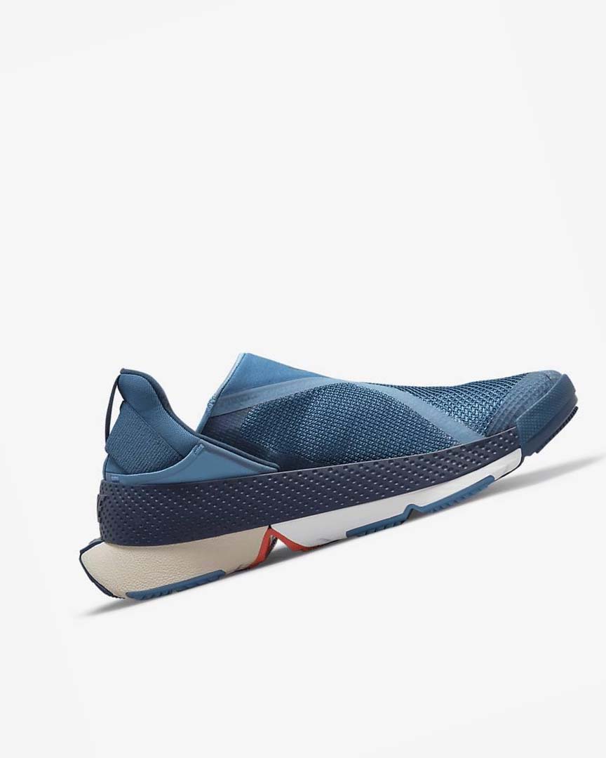 Blue / Blue / White Nike Go FlyEase Men's Sneakers | CA_5328