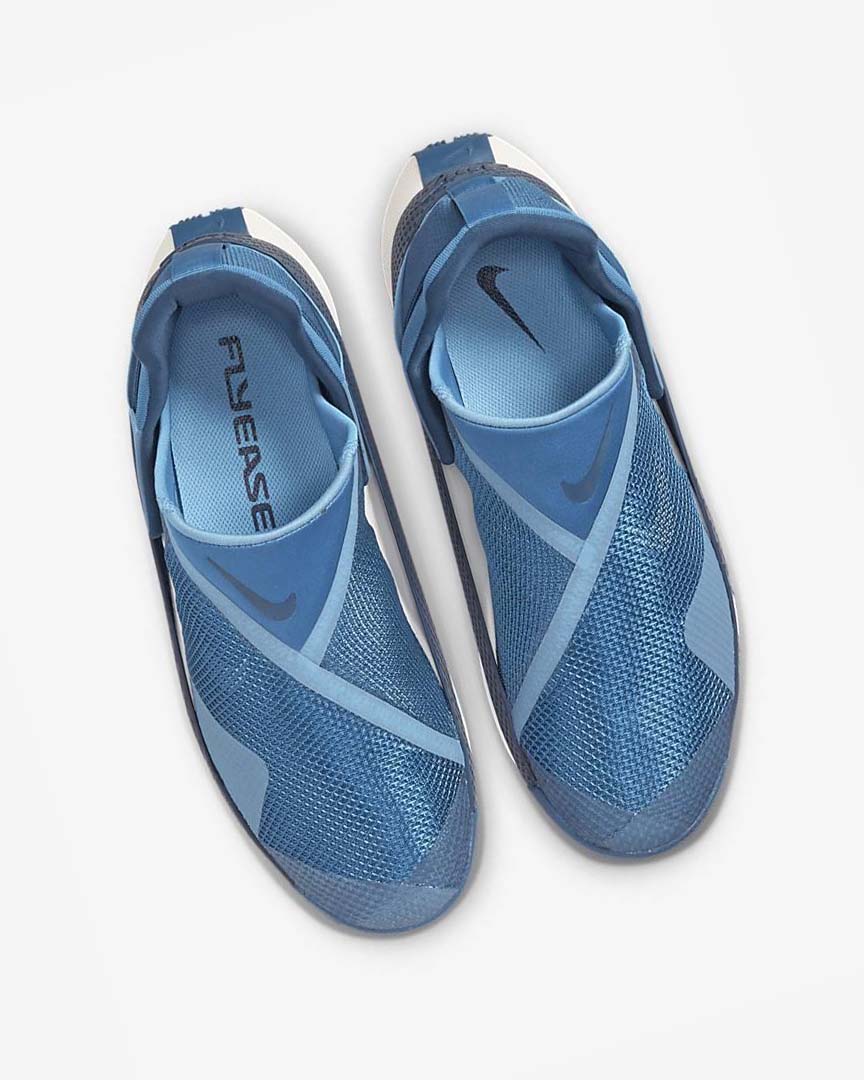 Blue / Blue / White Nike Go FlyEase Men's Sneakers | CA_5328