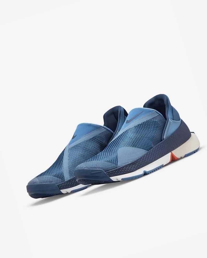 Blue / Blue / White Nike Go FlyEase Men's Sneakers | CA_5328