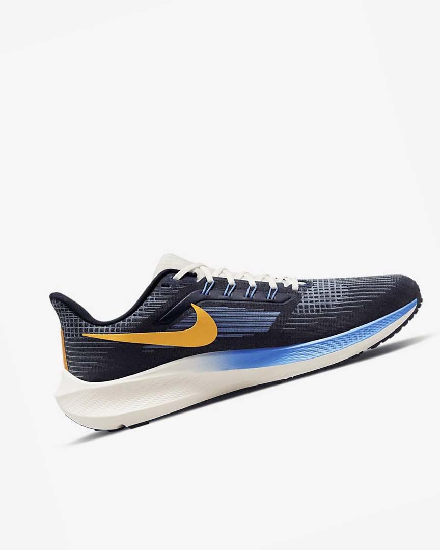 Blue / Dark Obsidian Nike Air Zoom Pegasus 39 Premium Men's Running Shoes | CA_1101