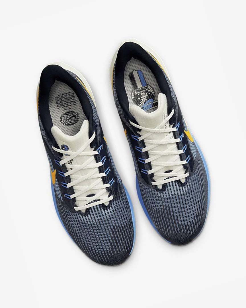 Blue / Dark Obsidian Nike Air Zoom Pegasus 39 Premium Men's Running Shoes | CA_1101