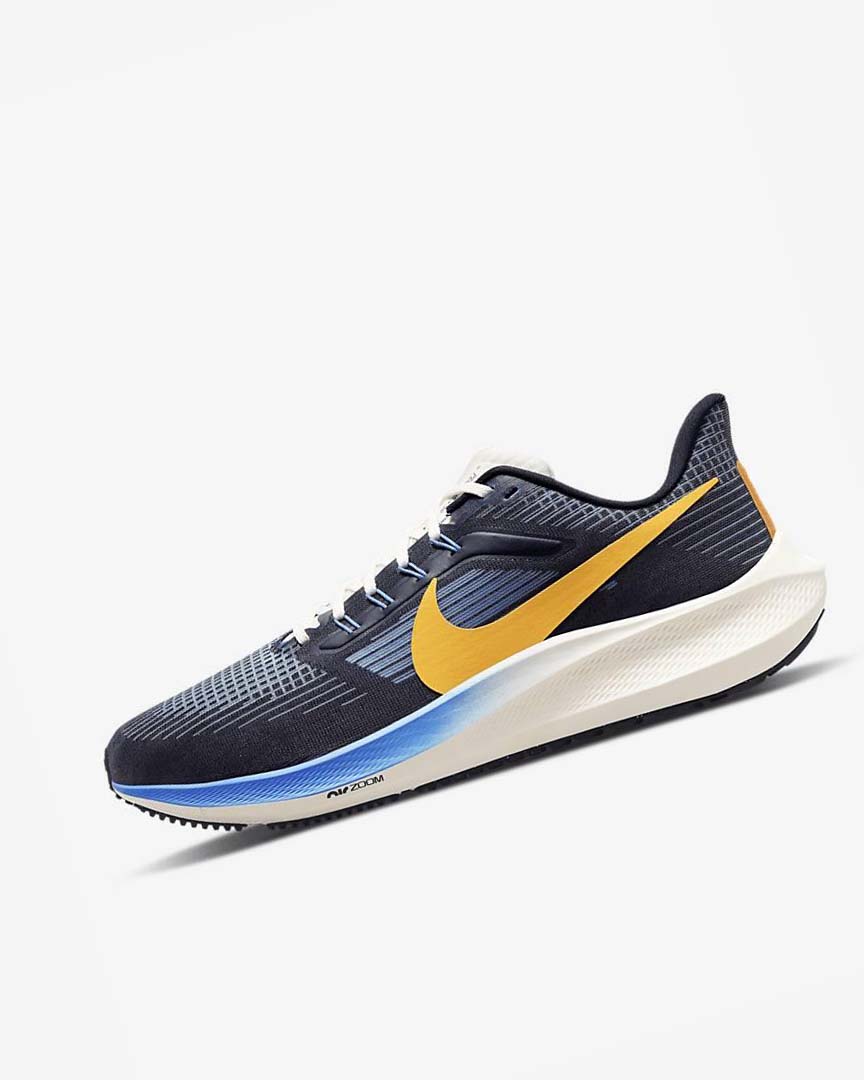 Blue / Dark Obsidian Nike Air Zoom Pegasus 39 Premium Men\'s Running Shoes | CA_1101