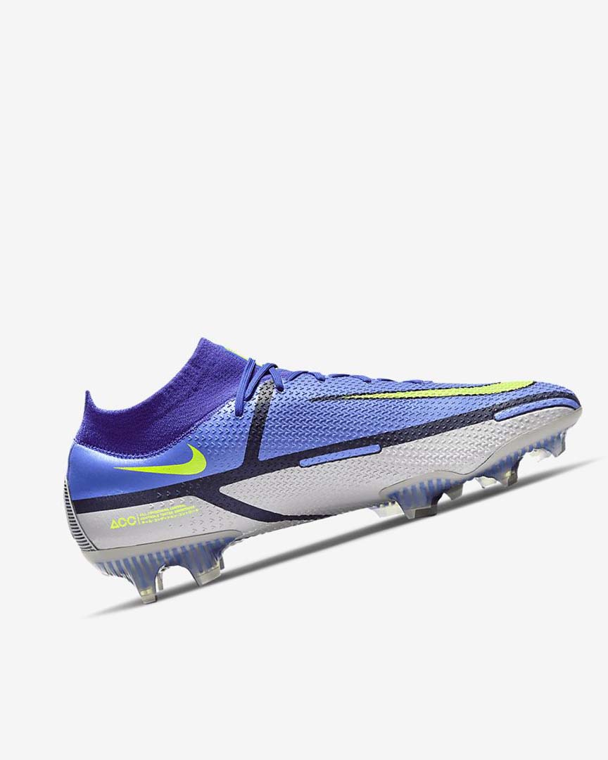 Blue / Grey / Blue Nike Phantom GT2 Dynamic Fit Elite FG Women's Soccer Cleats | CA_5296