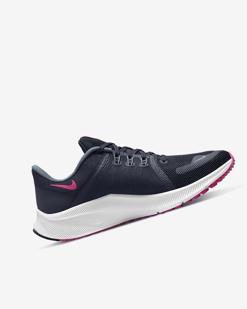 Blue / Grey Green / White / Pink Nike Quest 4 Women's Running Shoes | CA_4989