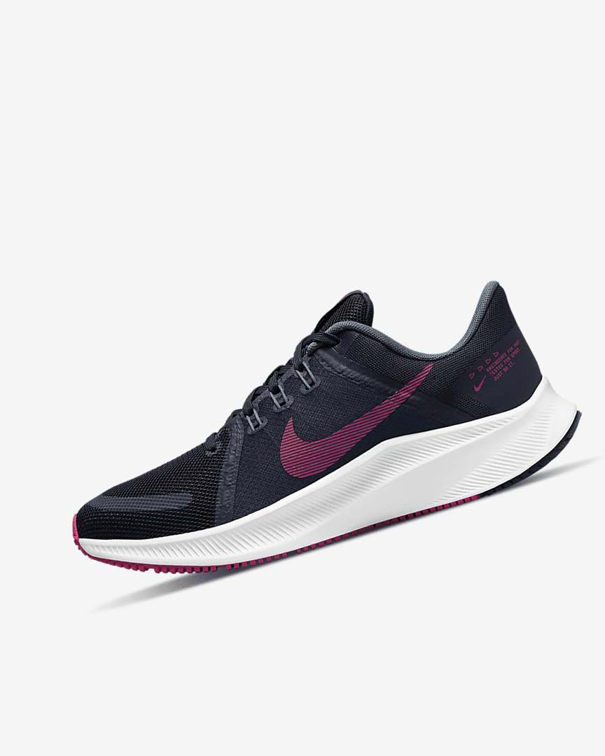 Blue / Grey Green / White / Pink Nike Quest 4 Women\'s Running Shoes | CA_4989