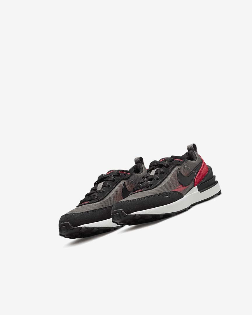 Blue Grey / Red / Black Nike Waffle One Girls' Sneakers | CA_3191