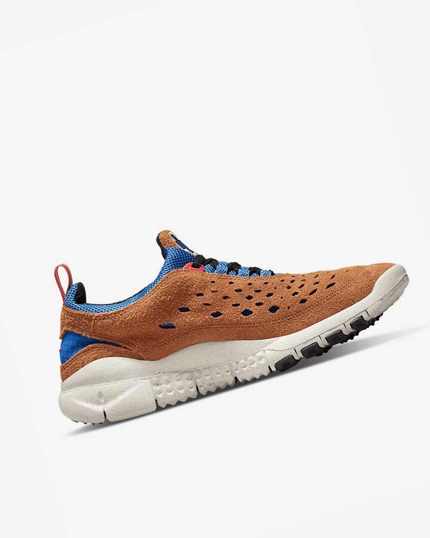 Blue / Light Cream / Red Nike Free Run Trail Men's Running Shoes | CA_4604