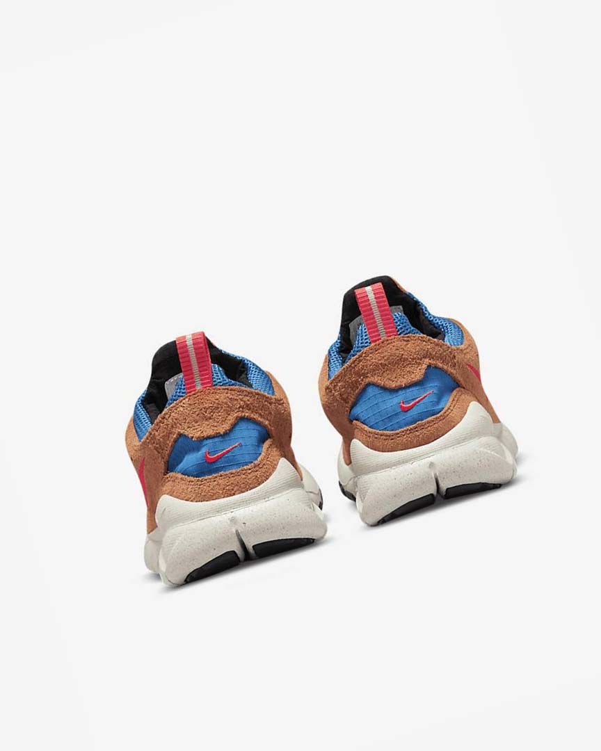 Blue / Light Cream / Red Nike Free Run Trail Men's Running Shoes | CA_4604