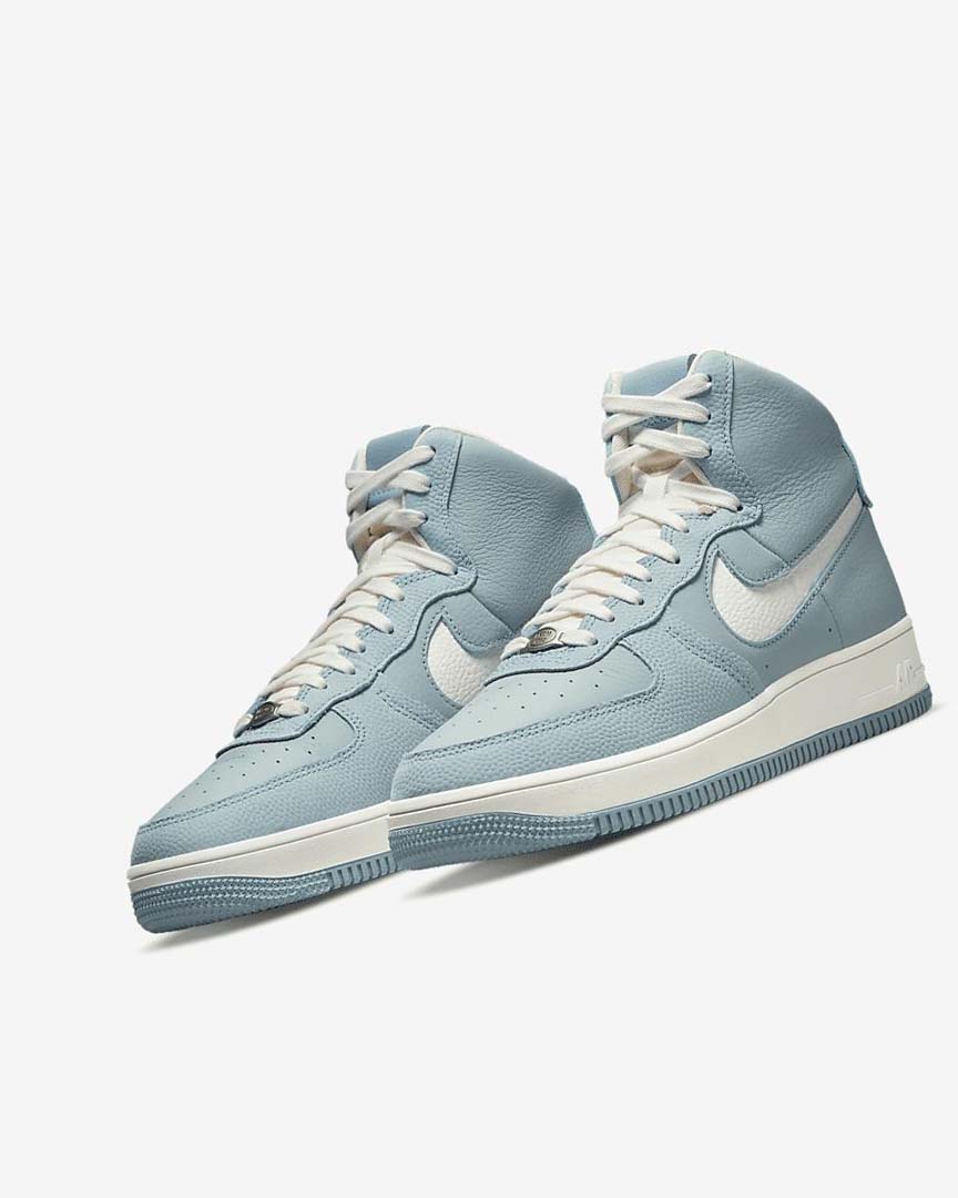 Blue / Metal Silver / White Nike Air Force 1 Sculpt Women's Sneakers | CA_2397