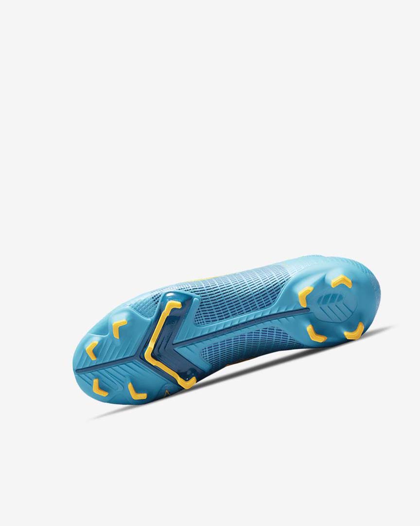 Blue / Orange Nike Jr. Mercurial Superfly 8 Pro FG Boys' Soccer Cleats | CA_2314
