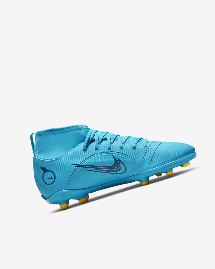 Blue / Orange Nike Jr. Mercurial Superfly 8 Club MG Girls' Soccer Cleats | CA_4732