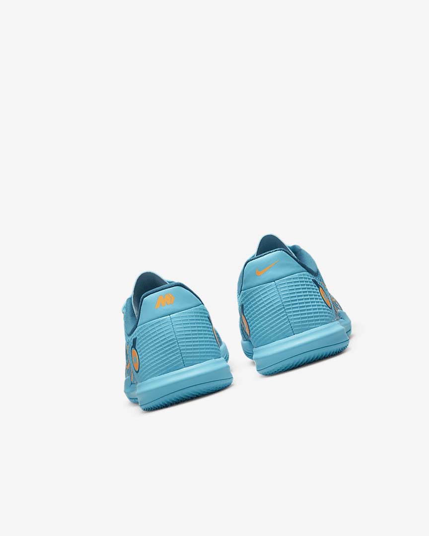 Blue / Orange Nike Jr. Mercurial Vapor 14 Academy IC Girls' Soccer Shoes | CA_2393
