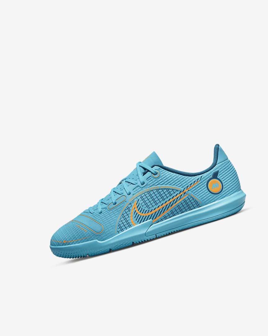 Blue / Orange Nike Jr. Mercurial Vapor 14 Academy IC Girls\' Soccer Shoes | CA_2393