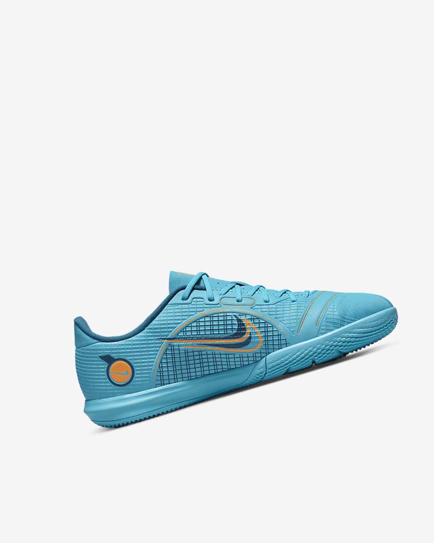 Blue / Orange Nike Jr. Mercurial Vapor 14 Academy IC Boys' Soccer Shoes | CA_2909