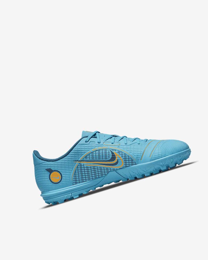 Blue / Orange Nike Jr. Mercurial Vapor 14 Academy TF Boys' Soccer Shoes | CA_4488