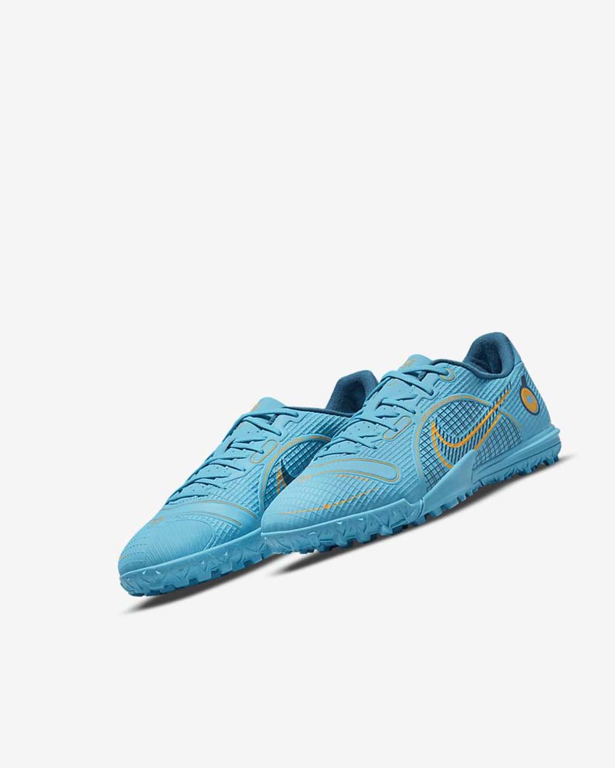Blue / Orange Nike Jr. Mercurial Vapor 14 Academy TF Boys' Soccer Shoes | CA_4488