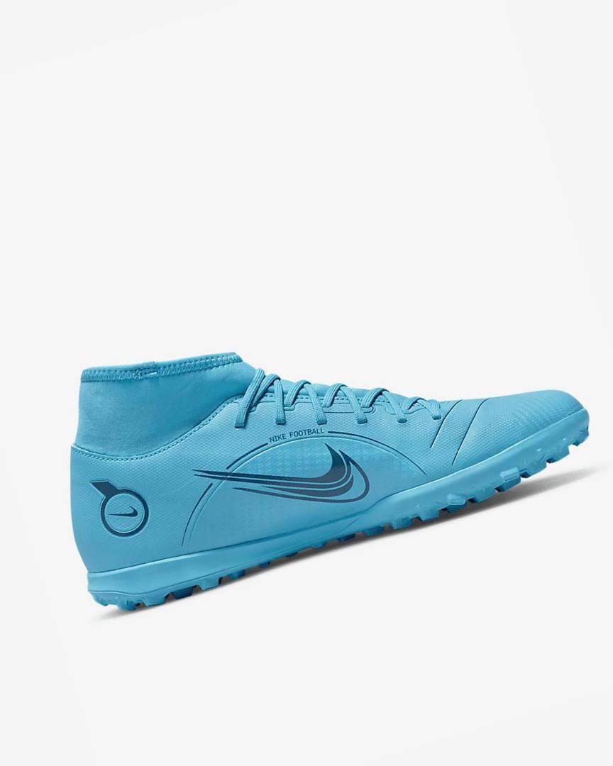 Blue / Orange Nike Mercurial Superfly 8 Club TF Men's Soccer Shoes | CA_3141