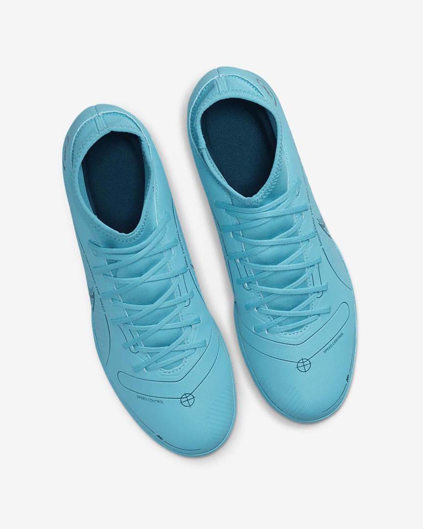Blue / Orange Nike Mercurial Superfly 8 Club IC Women's Soccer Shoes | CA_4975