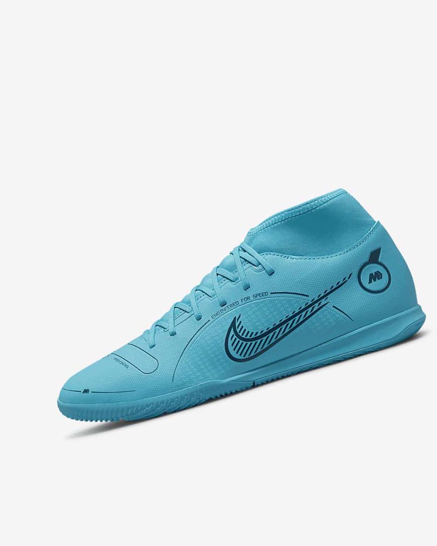 Blue / Orange Nike Mercurial Superfly 8 Club IC Women\'s Soccer Shoes | CA_4975
