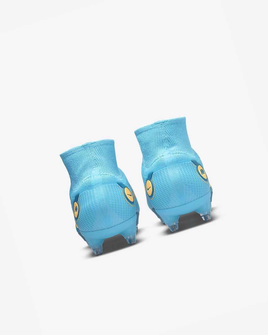 Blue / Orange Nike Mercurial Superfly 8 Elite SG-PRO Anti-Clog Traction Men's Soccer Cleats | CA_5414
