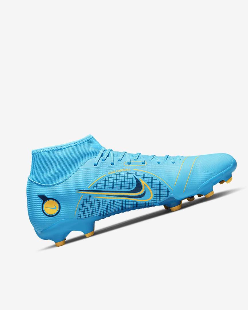 Blue / Orange Nike Mercurial Superfly 8 Academy MG Women's Soccer Cleats | CA_5452