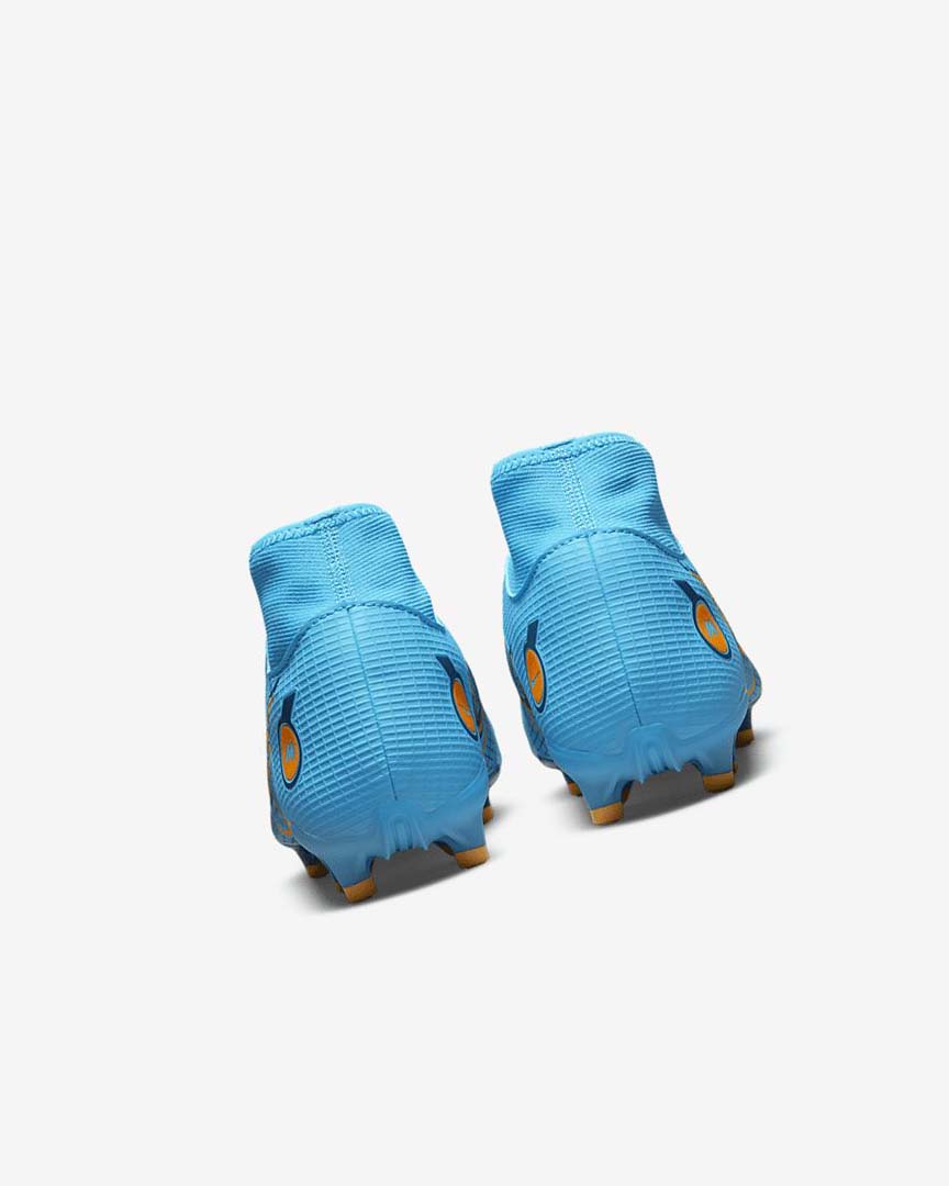 Blue / Orange Nike Mercurial Superfly 8 Academy MG Women's Soccer Cleats | CA_5452
