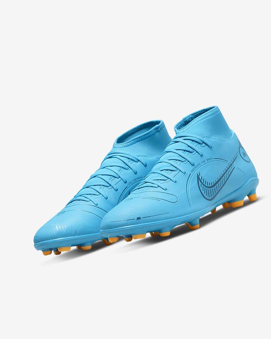 Blue / Orange Nike Mercurial Superfly 8 Club MG Women's Soccer Cleats | CA_5593