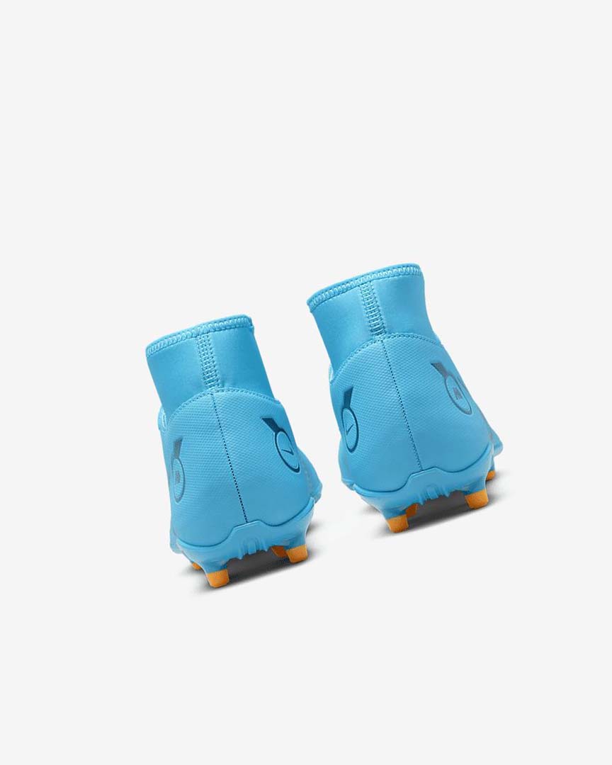 Blue / Orange Nike Mercurial Superfly 8 Club MG Women's Soccer Cleats | CA_5593