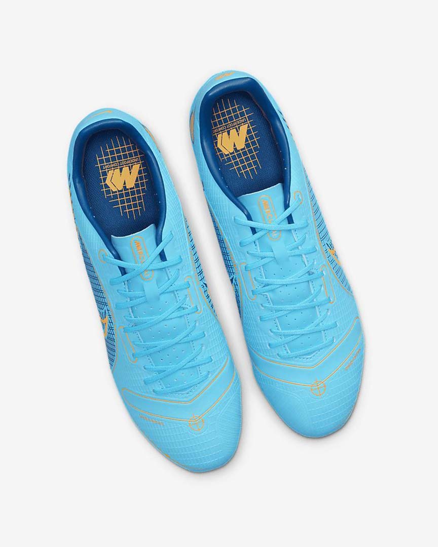 Blue / Orange Nike Mercurial Vapor 14 Academy MG Women's Soccer Cleats | CA_2720