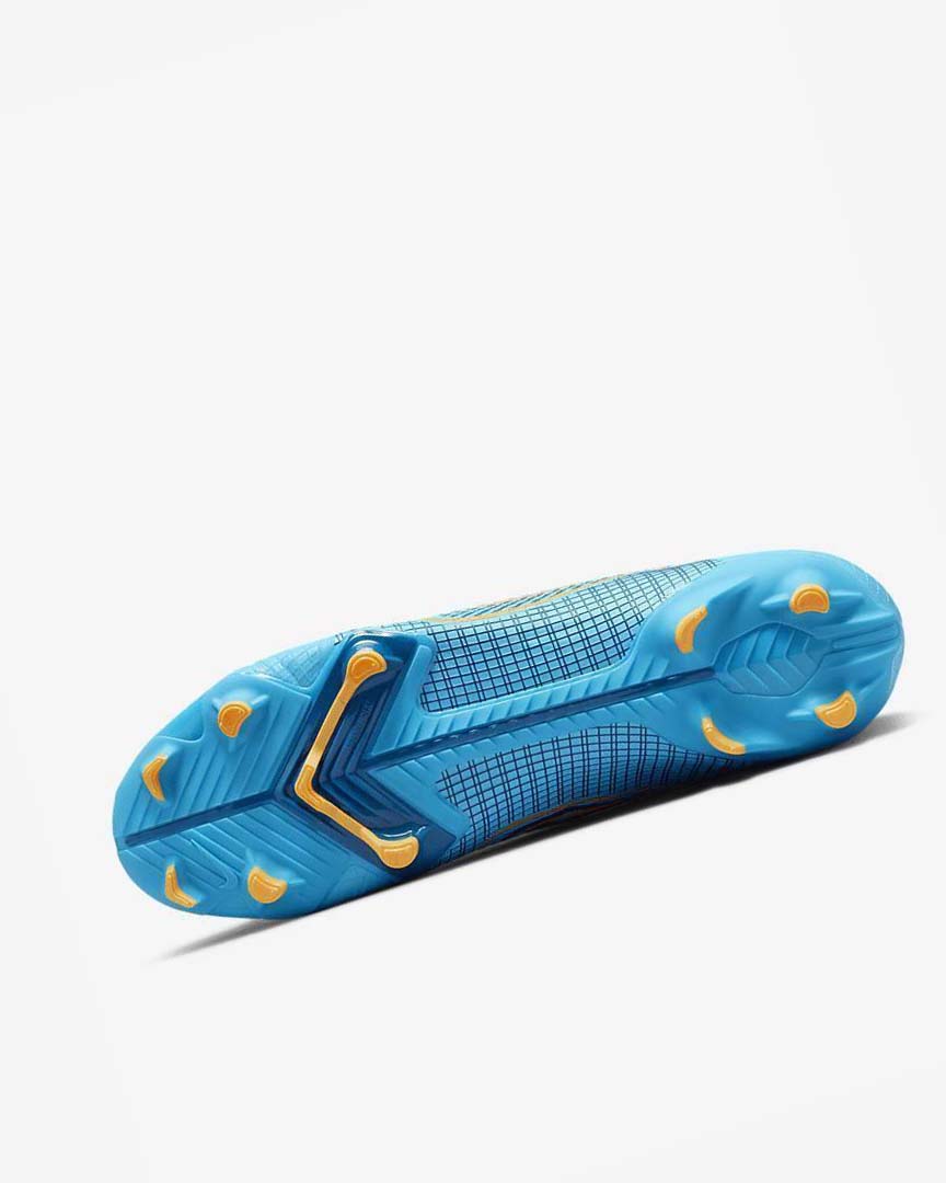 Blue / Orange Nike Mercurial Vapor 14 Academy MG Men's Soccer Cleats | CA_4695