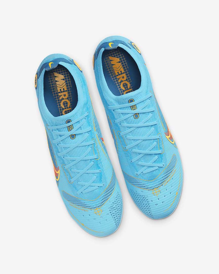 Blue / Orange Nike Mercurial Vapor 14 Elite FG Women's Soccer Cleats | CA_2210
