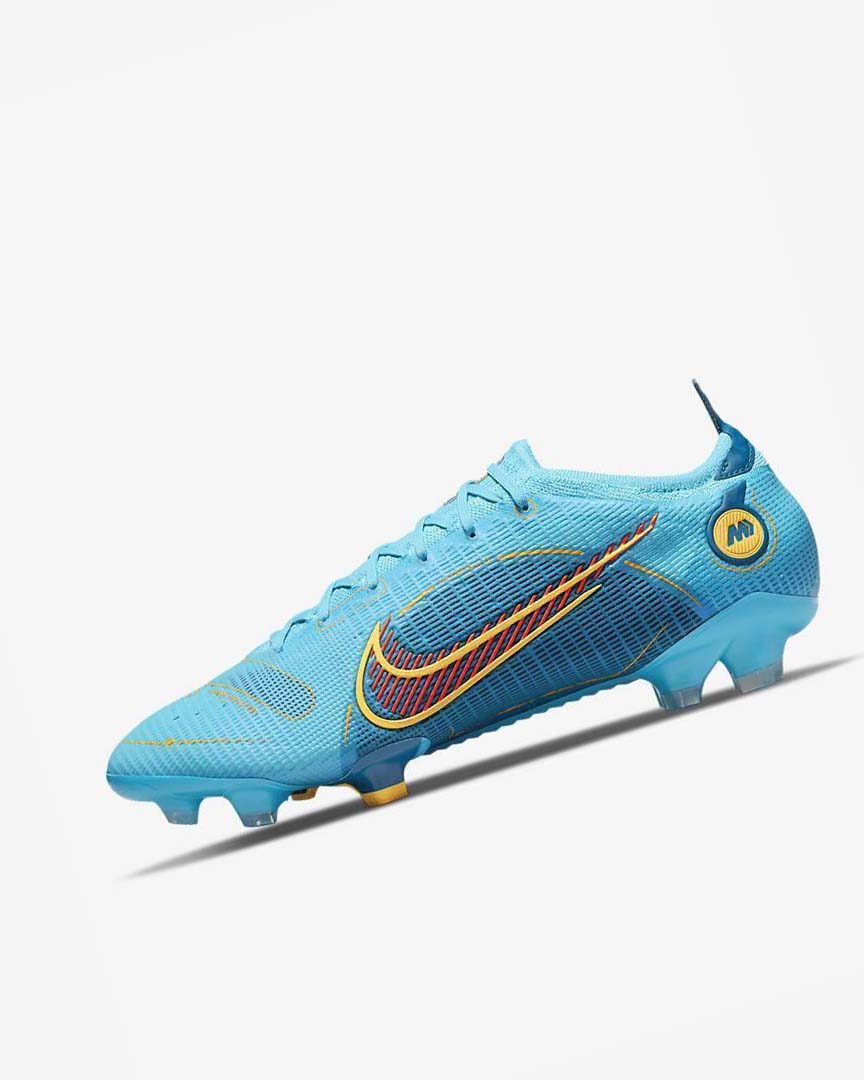 Blue / Orange Nike Mercurial Vapor 14 Elite FG Men\'s Soccer Cleats | CA_2543