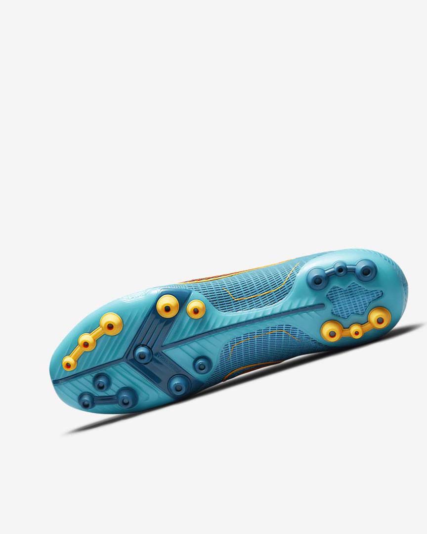 Blue / Orange Nike Mercurial Vapor 14 Elite AG Women's Soccer Cleats | CA_5352
