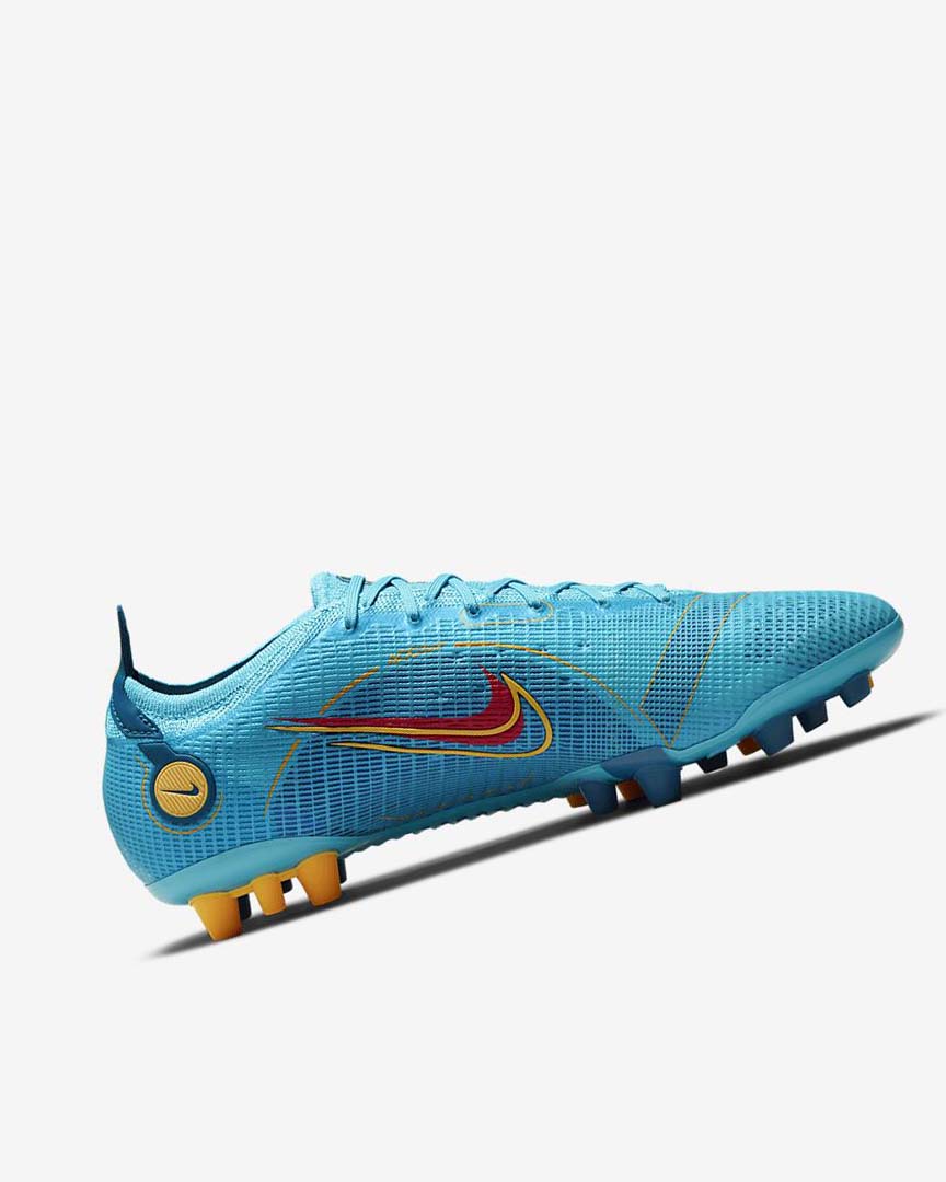 Blue / Orange Nike Mercurial Vapor 14 Elite AG Women's Soccer Cleats | CA_5352