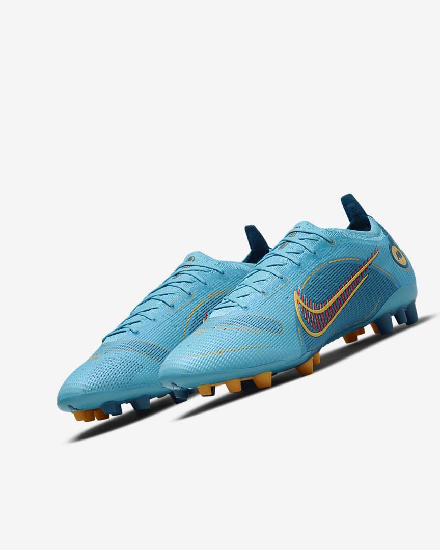 Blue / Orange Nike Mercurial Vapor 14 Elite AG Women's Soccer Cleats | CA_5352