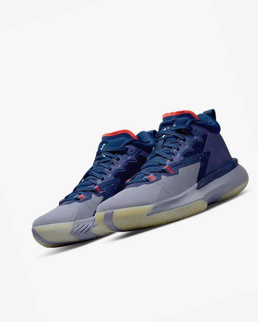 Blue / Purple / Red Nike Zion 1 'ZNA' Men's Basketball Shoes | CA_4797