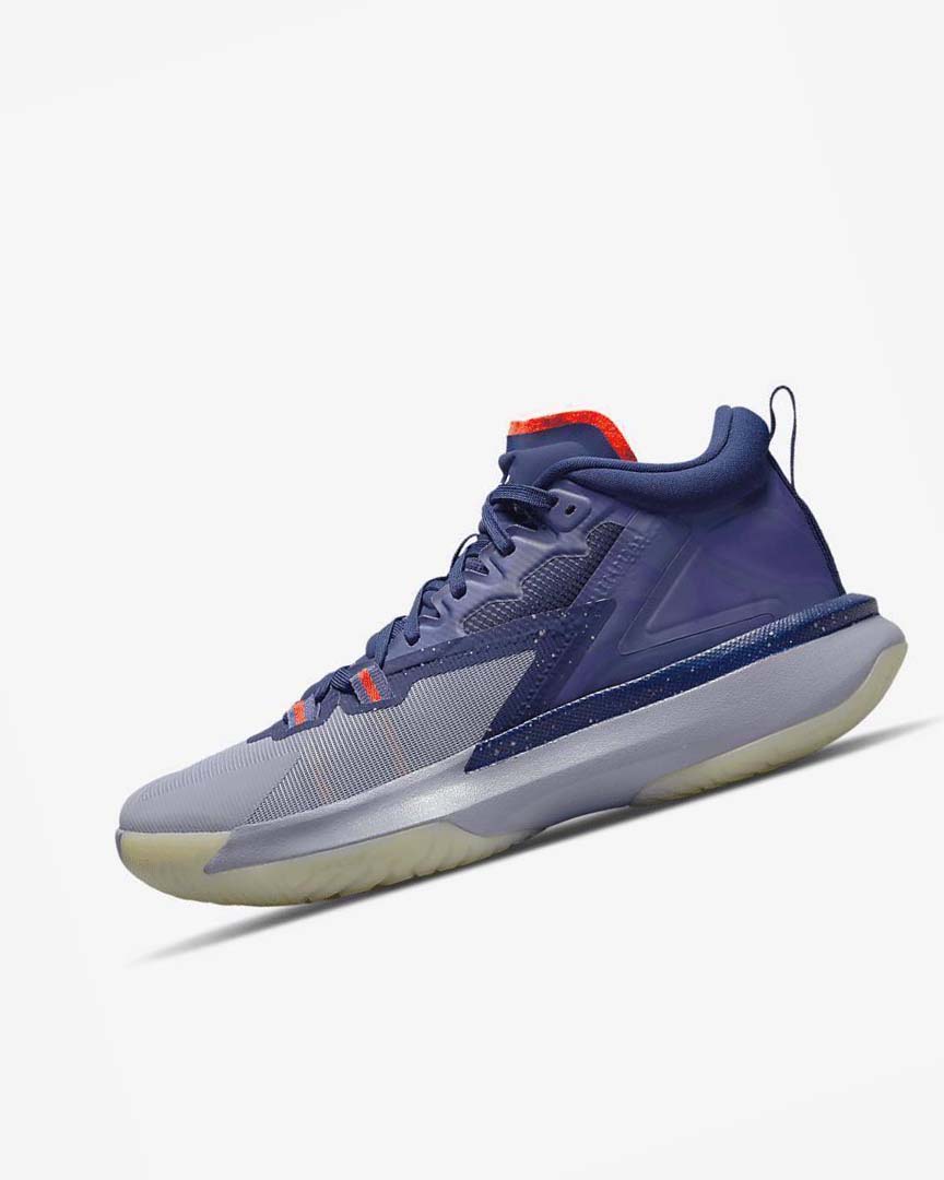 Blue / Purple / Red Nike Zion 1 \'ZNA\' Men\'s Basketball Shoes | CA_4797