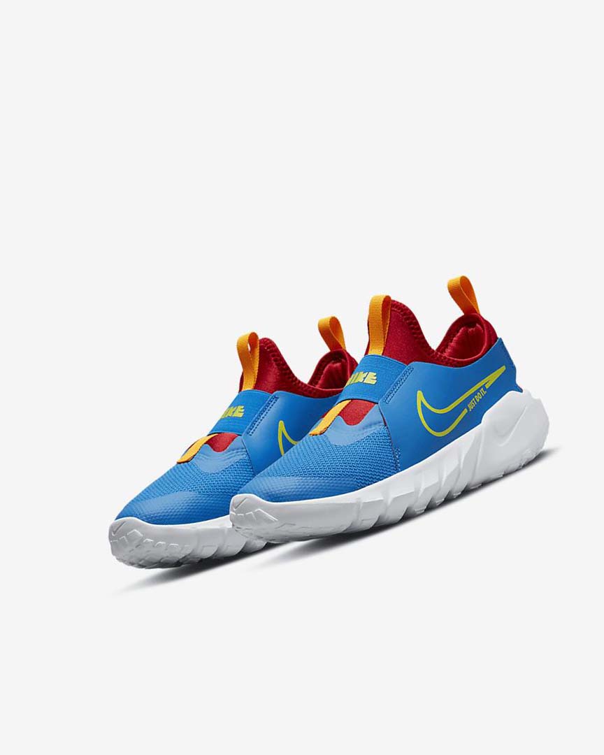 Blue / Red / Gold / Green Nike Flex Runner 2 Boys' Running Shoes | CA_5169