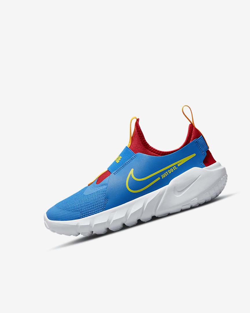 Blue / Red / Gold / Green Nike Flex Runner 2 Boys\' Running Shoes | CA_5169