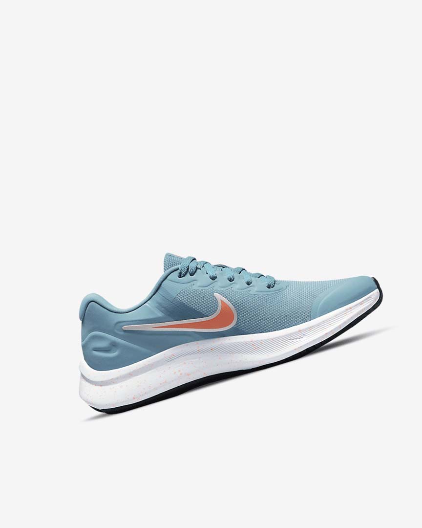 Blue / Red Nike Star Runner 3 Girls' Running Shoes | CA_4595