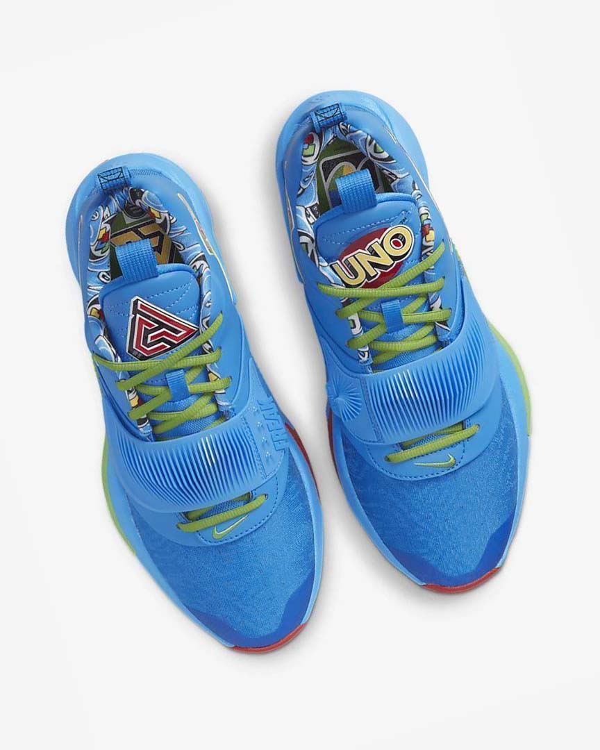 Blue / Red Nike Zoom Freak 3 Men's Basketball Shoes | CA_5193