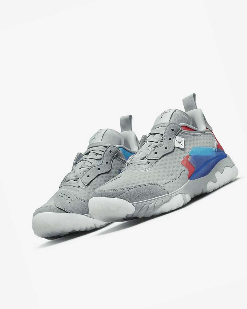 Blue / Red / Platinum Nike Jordan Delta 2 SE Men's Basketball Shoes | CA_5429