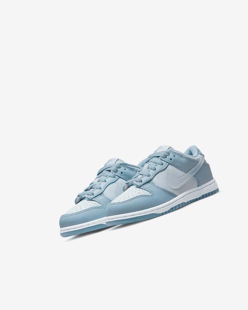 Blue / White Nike Dunk Low Boys' Sneakers | CA_4856