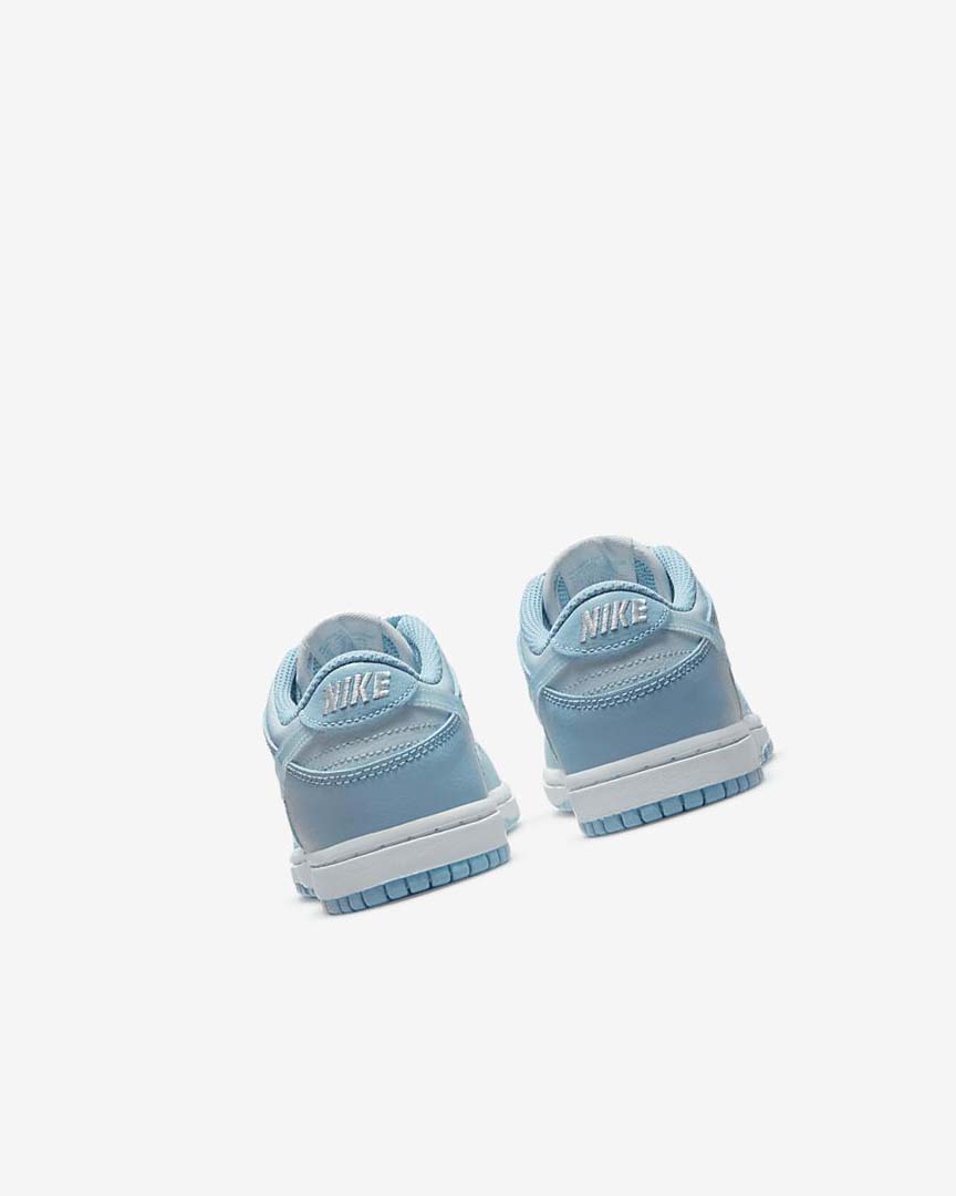 Blue / White Nike Dunk Low Boys' Sneakers | CA_4856