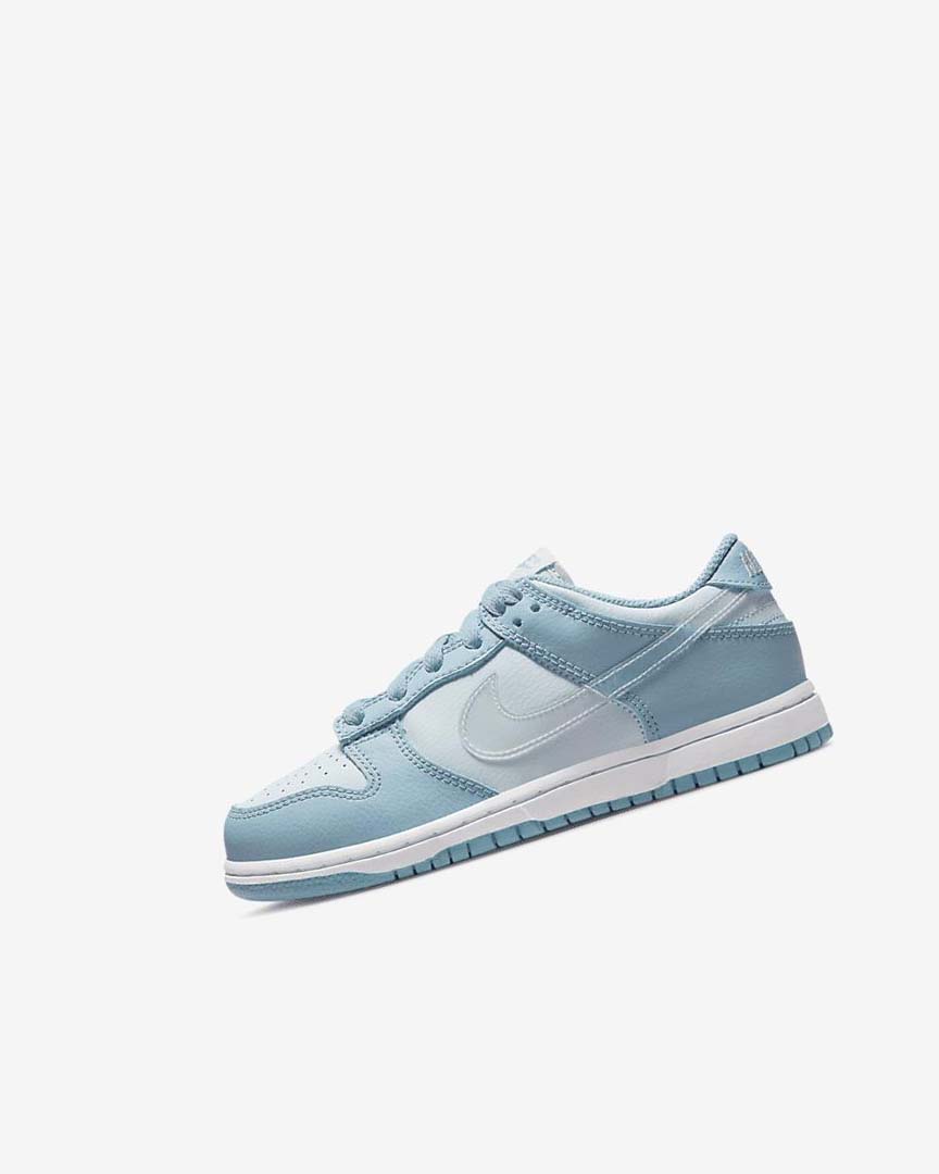 Blue / White Nike Dunk Low Boys\' Sneakers | CA_4856