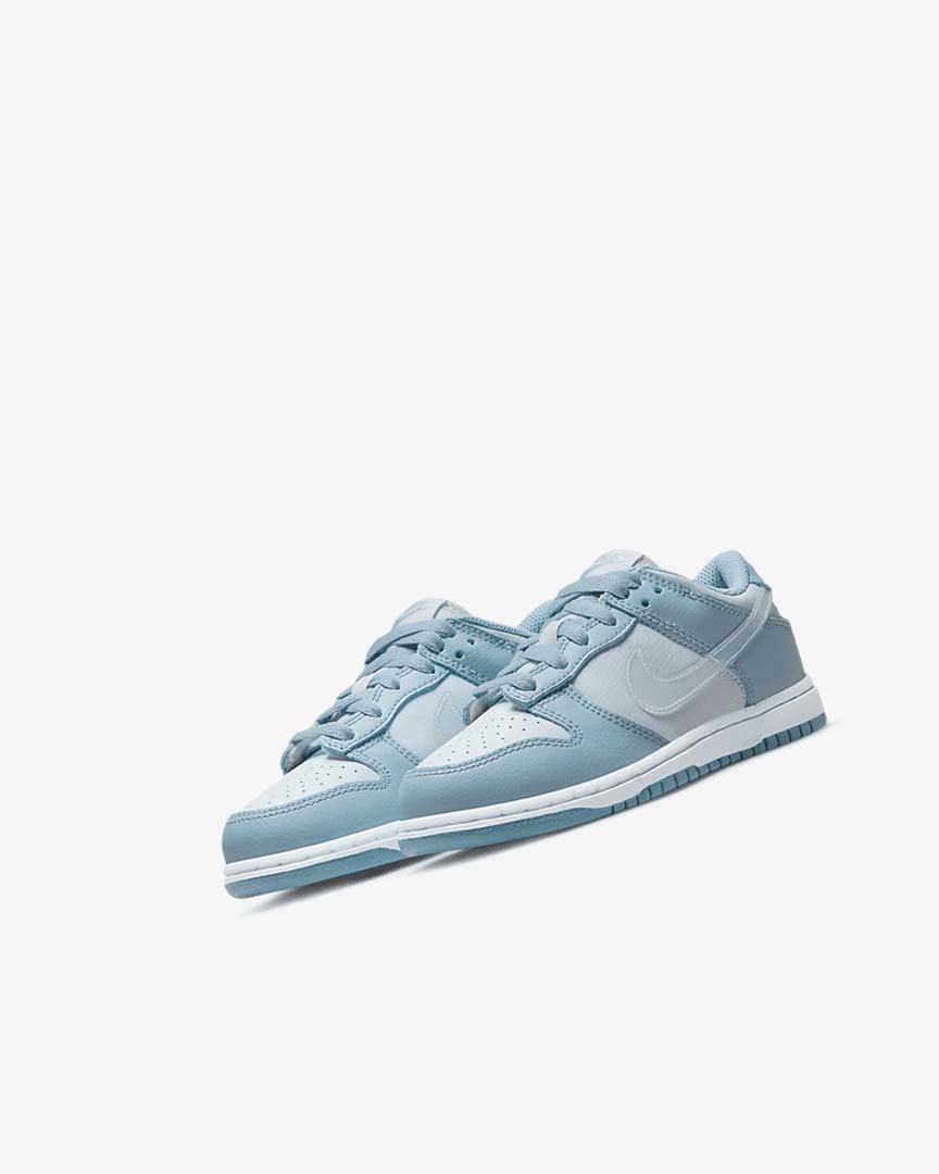 Blue / White Nike Dunk Low Girls' Sneakers | CA_2670