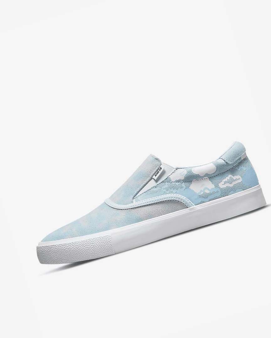Blue / White Nike SB Zoom Verona Slip x Rayssa Leal Men\'s Skate Shoes | CA_5510