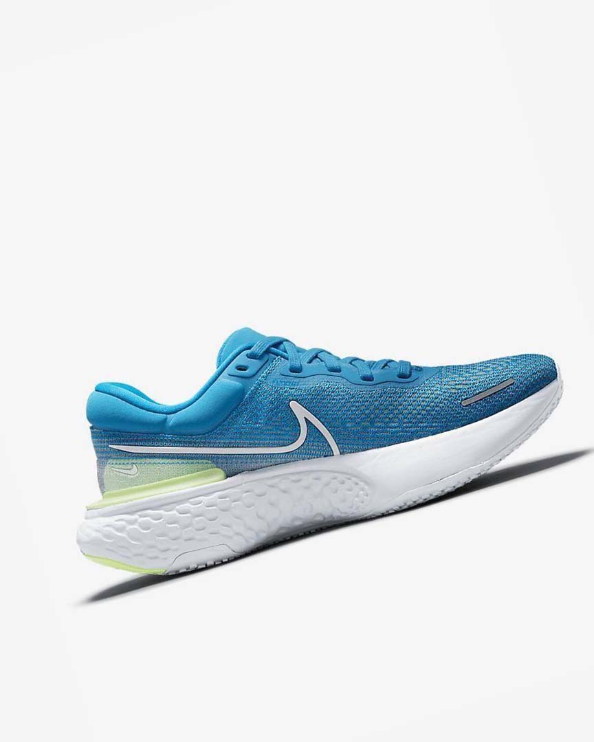 Blue / White Nike ZoomX Invincible Run Flyknit Men's Running Shoes | CA_5474